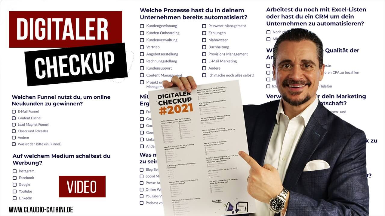 Claudio Catrini - Experte für Verkauf & Marketing - Digitaler Check Up